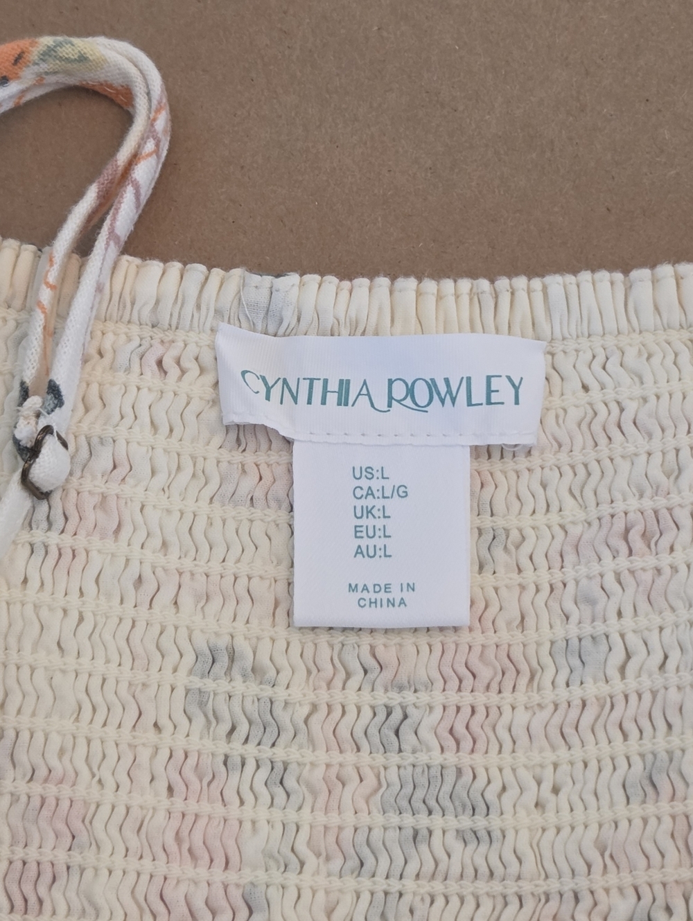 NWOT Linen Blend Fruit Print Tiered Midi Dress with Pockets L - Picture 12 of 13
